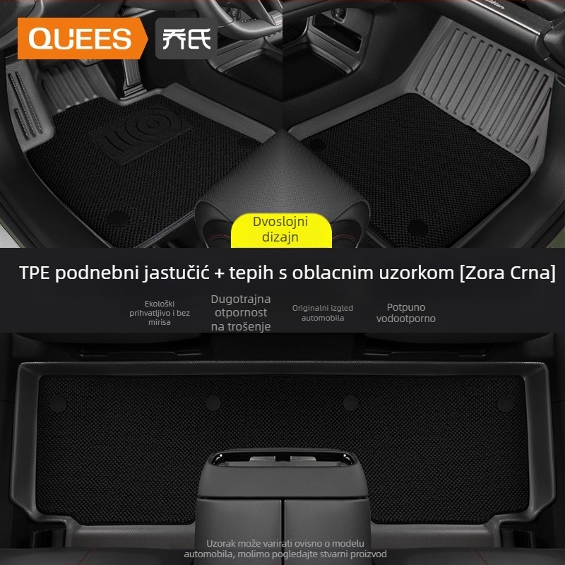 Automobilske podne prostirke — TPE, otisnuto logo, Joe's marka, za posebno vozilo, bez prilagodbe