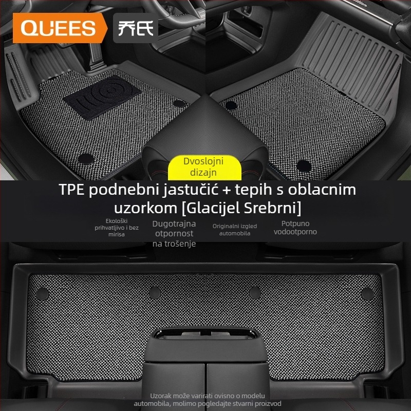 Automobilske podne prostirke — TPE, otisnuto logo, Joe's marka, za posebno vozilo, bez prilagodbe