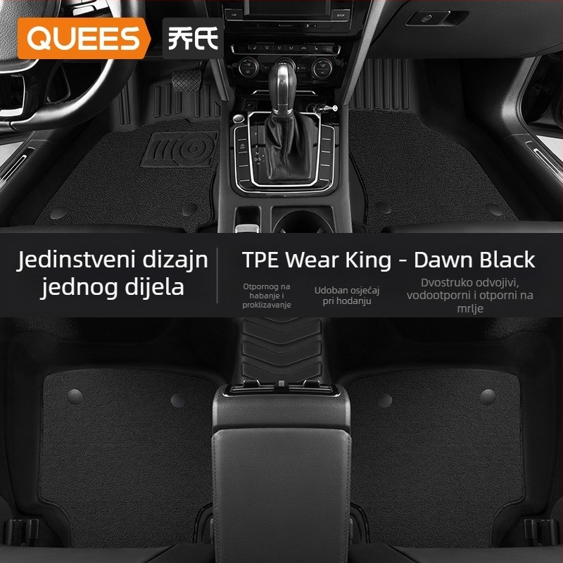 Automobilske podne prostirke — TPE, otisnuto logo, Joe's marka, za posebno vozilo, bez prilagodbe