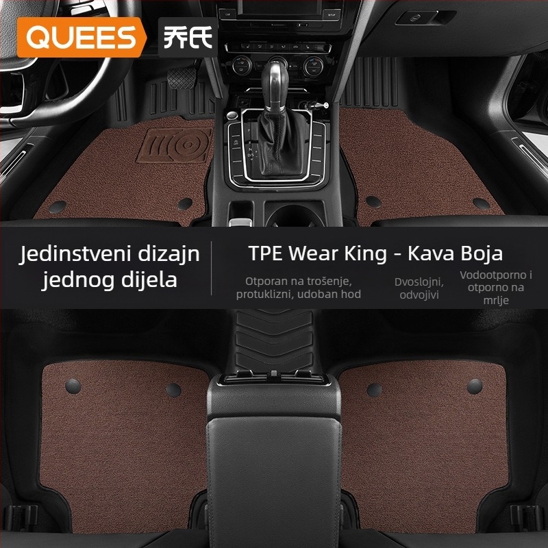 Automobilske podne prostirke — TPE, otisnuto logo, Joe's marka, za posebno vozilo, bez prilagodbe