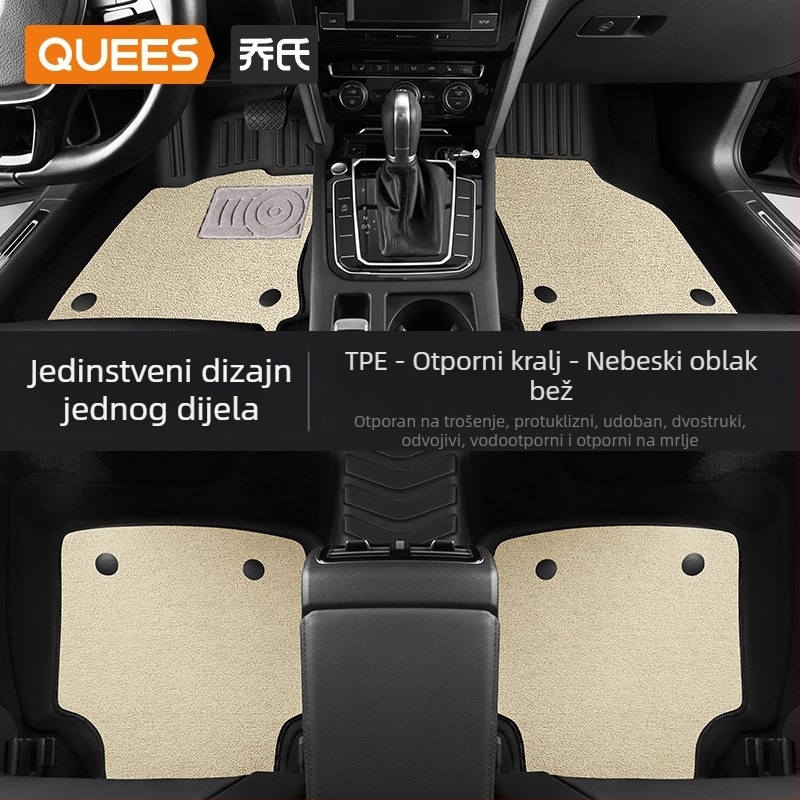 Automobilske podne prostirke — TPE, otisnuto logo, Joe's marka, za posebno vozilo, bez prilagodbe