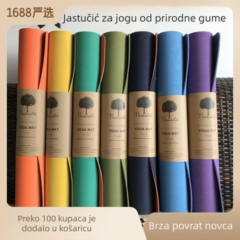 Joga prostirka, prirodna guma, dvostrano protuklizna JADE stil, OEM/ODM, 3–5 mm, 2,5–3,7 kg