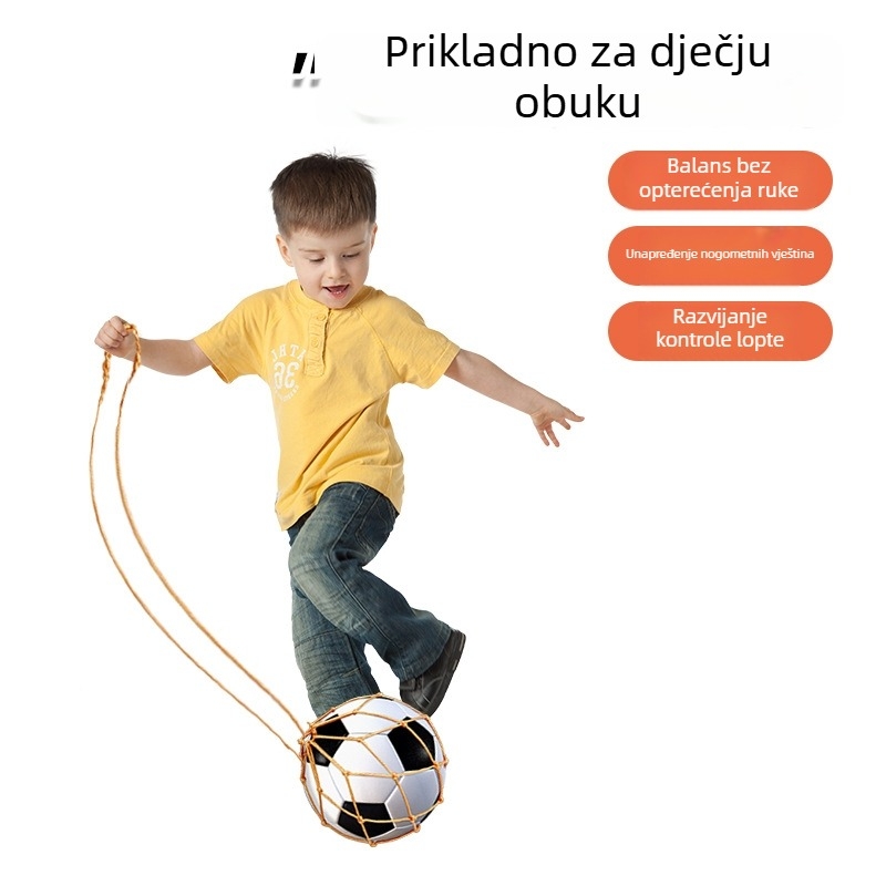 Nogometna mrežasta torbica za juggling – Trenažni pomoćnik, drži 1 loptu, polipropilen, mogućnost prilagodbe, unutarnja/ vanjska upotreba