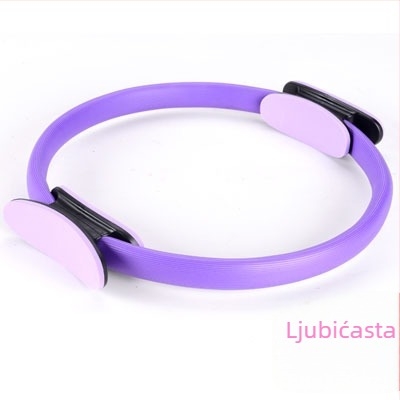 Yoga Pilates prsten za trening zdjelice s klipom za nogu – elastični otporni prsten, ABS materijal