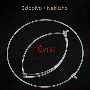 Yingxing nehrđajući čelik, sklopiva glava mreže s univerzalnim 8 mm priključkom i zavareni čvrsti prsten