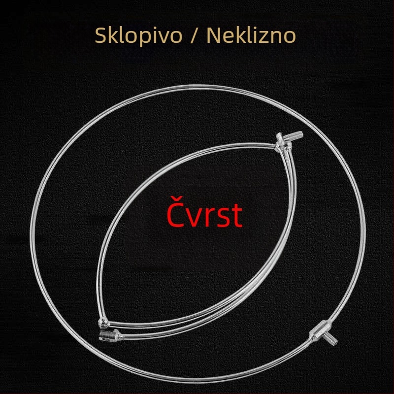 Yingxing nehrđajući čelik, sklopiva glava mreže s univerzalnim 8 mm priključkom i zavareni čvrsti prsten