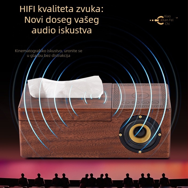 Bluetooth zvučnik verzija 5.3, 12,5W, raspon 20Hz-20kHz, SNR ≥85dB, podrška TF kartici