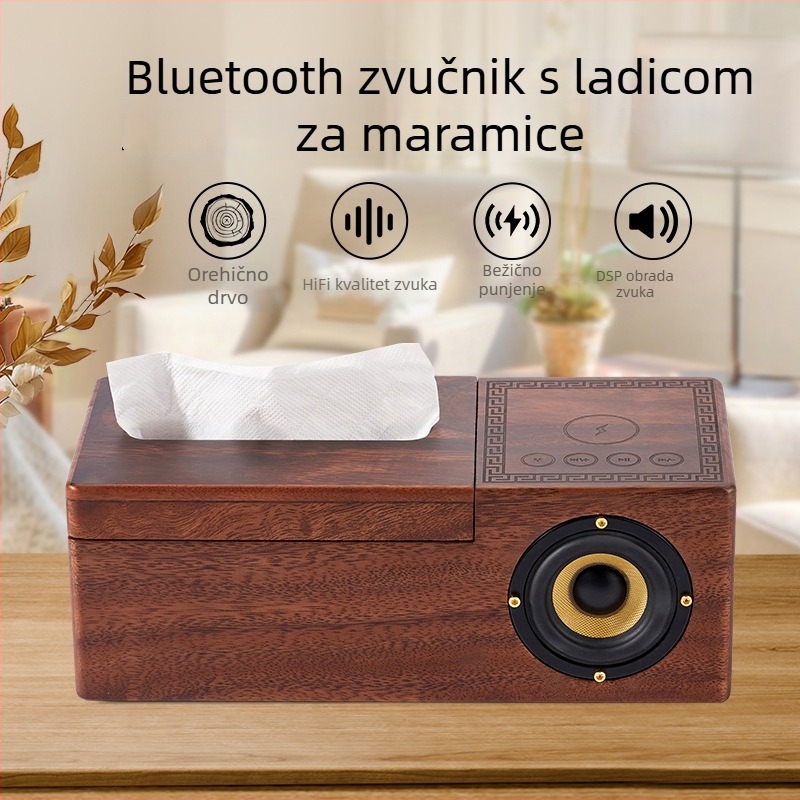 Bluetooth zvučnik verzija 5.3, 12,5W, raspon 20Hz-20kHz, SNR ≥85dB, podrška TF kartici