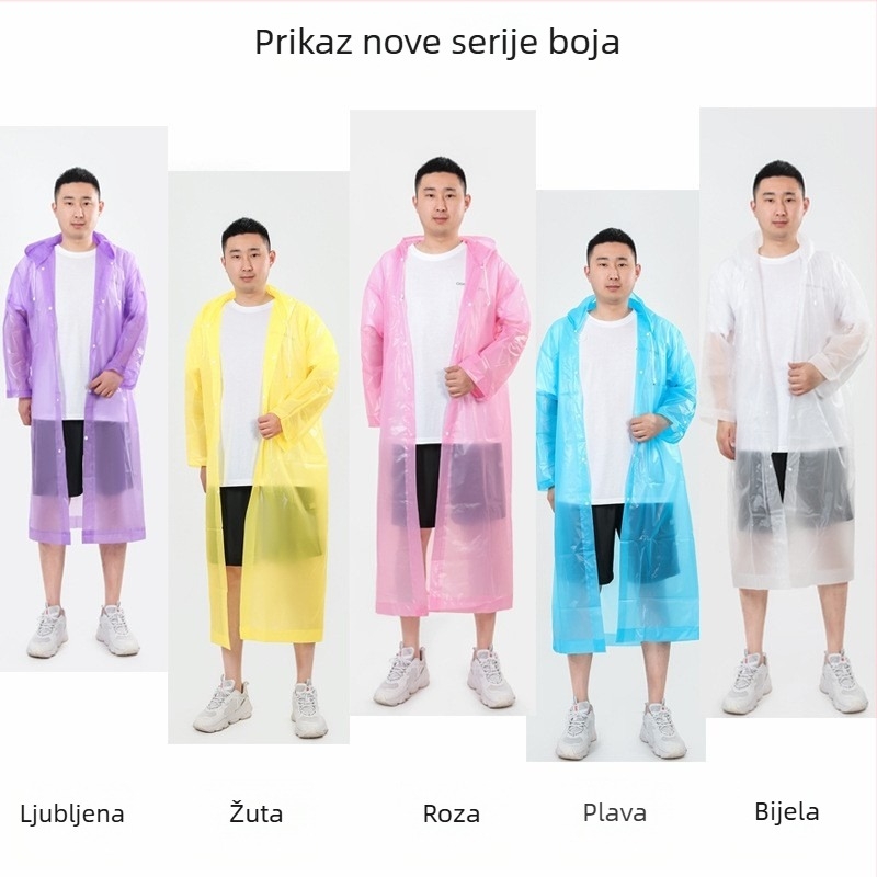 Kišni pončo EVA, jednoplošni dizajn, etnički stil, za planinarenje, višekratna upotreba (materijal EVA; debljina tkanine 3; za odrasle)