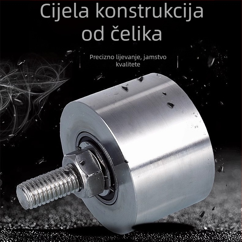 Teška fiksna kladna s vodljivim ležajemom za podizanje, od nehrđajućeg čelika 304, Ø35 mm, osovina M8, model 4516, maksimalno opterećenje 100