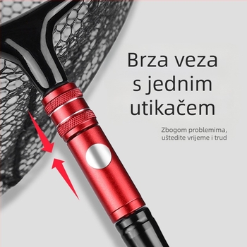 Konektor štapa mreže za ribolov s protivokretanjem, glava brzog otpuštanja pritiskom, aluminijski spoj, brend Dashi