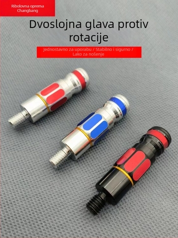 Odvojivi adapter za mrežnu štap s glavom protiv rotacije, metalna konstrukcija