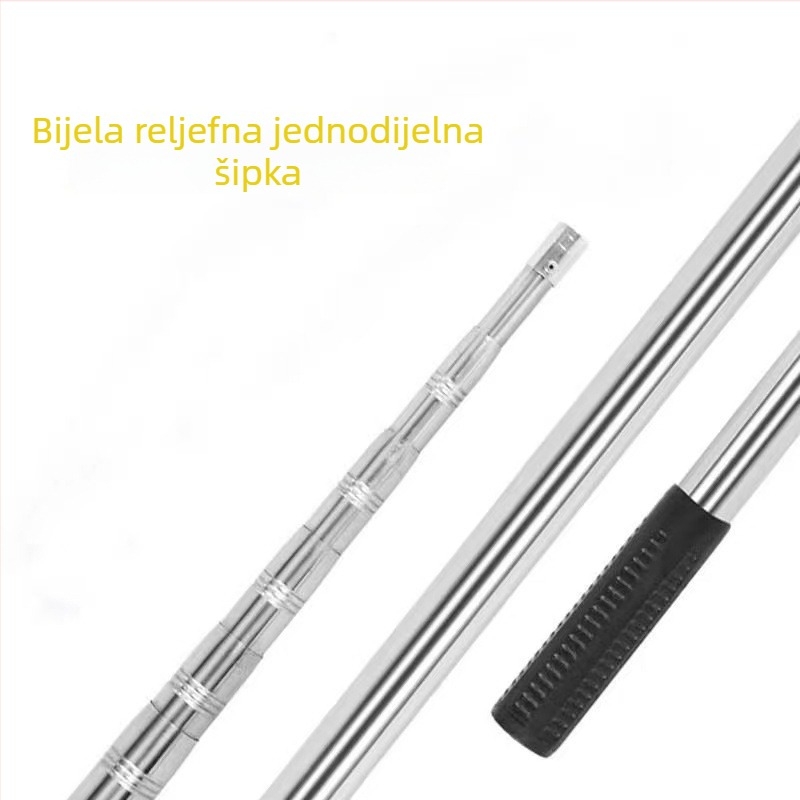Teleskopna šipka od nerđajućeg čelika za mreže, ribolovno koplje, branje voća i čišćenje stakla