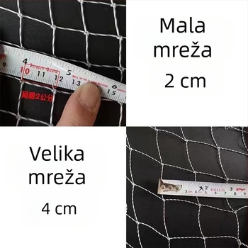 Komplet od nehrđajućeg čelika: mreža za ribolov s prilagodljivom teleskopskom šipkom i uklonjivim sklopivim prstenom