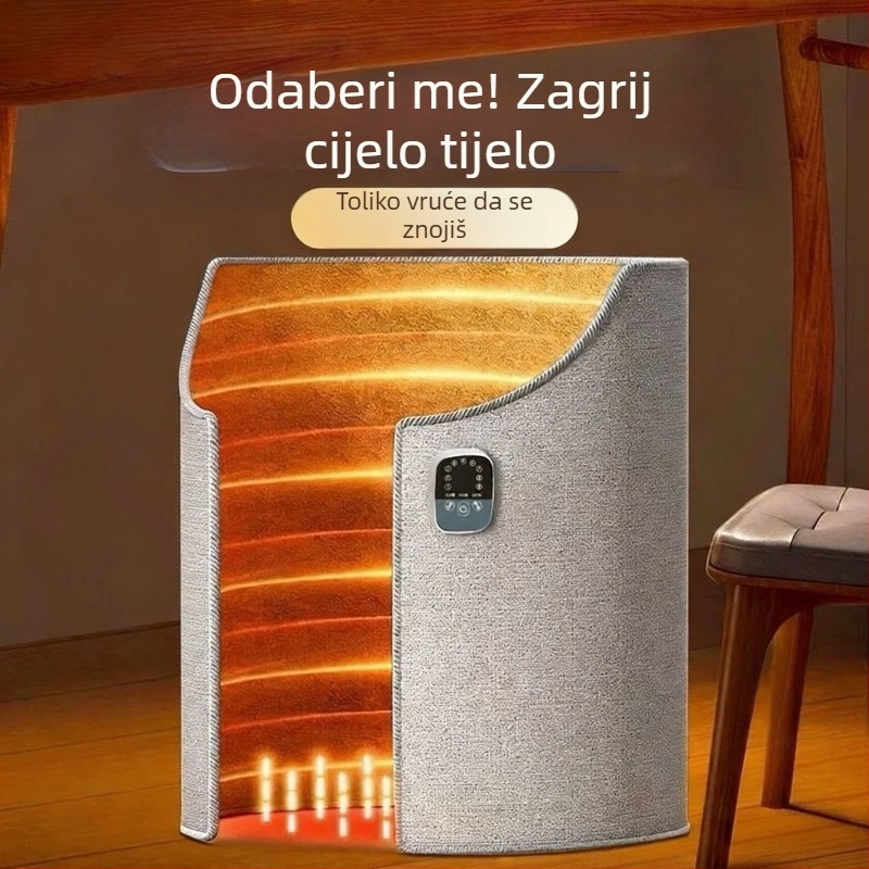 Uredsko grijalo za stopala – 3-slojno obuhvaćanje stopala, mehanički rad, 220V, 200W, priključeno grijanje