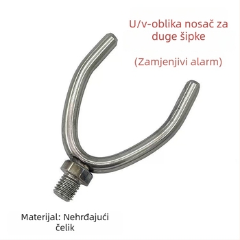 Glava alarma-stalka, nehrđajući čelik, duga šipka, toranj-stalak za mrežu za ribolov