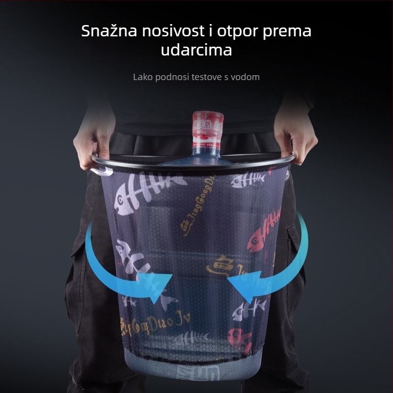 Ribolovna mreža s integriranim aluminijskim okvirom, fina mreža otporna na ogrebotine — Jiajiaoni