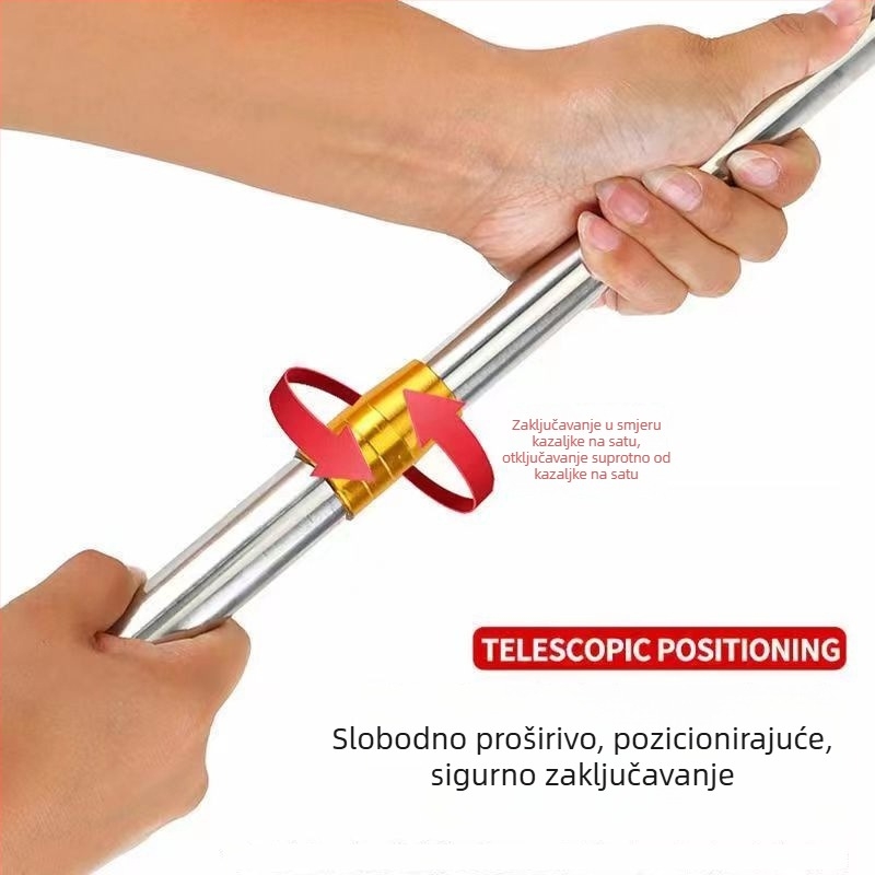 Izvlačni štap za mrežu s navlakom, za sakupljanje voća u visini, prenosni štap mreže za velike ribe