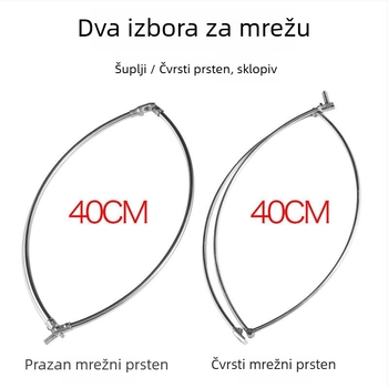 Sklopiva glava mreže od nehrđajućeg čelika za mostni ribolov, vanjska upotreba