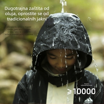 Dječji kišni set: odvojeni kaput i hlače, Oxford tkanina, debeli vodootporni PU sloj, za školu