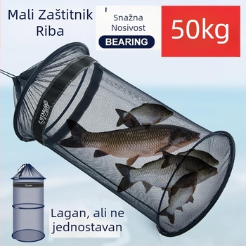 Jiehao Prijenosna Mreža Za Ribe S Finom Mrežom, Brzo Sušenje, Sklopiva Mini Najlonska Mreža Za Male Ribe, Podrijetlo: Kina
