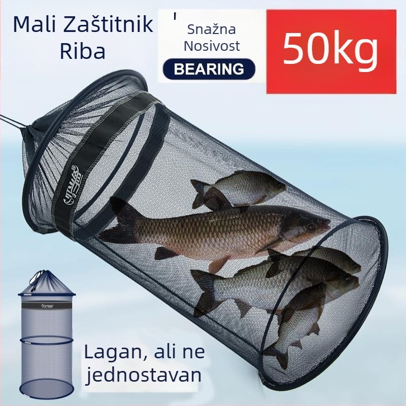 Jiehao Prijenosna Mreža Za Ribe S Finom Mrežom, Brzo Sušenje, Sklopiva Mini Najlonska Mreža Za Male Ribe, Podrijetlo: Kina