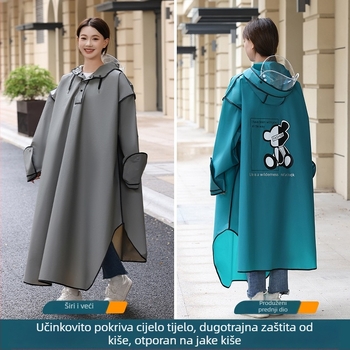 EVA pončo za električna vozila i motocikle, odrasla osoba, extra-large, debeli, za jednu osobu
