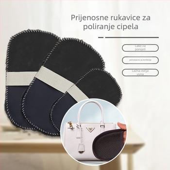 Rukavice za poliranje cipela – Višefunkcionalne rukavice za poliranje, pliš materijal, moderan minimalistički stil, Domain King