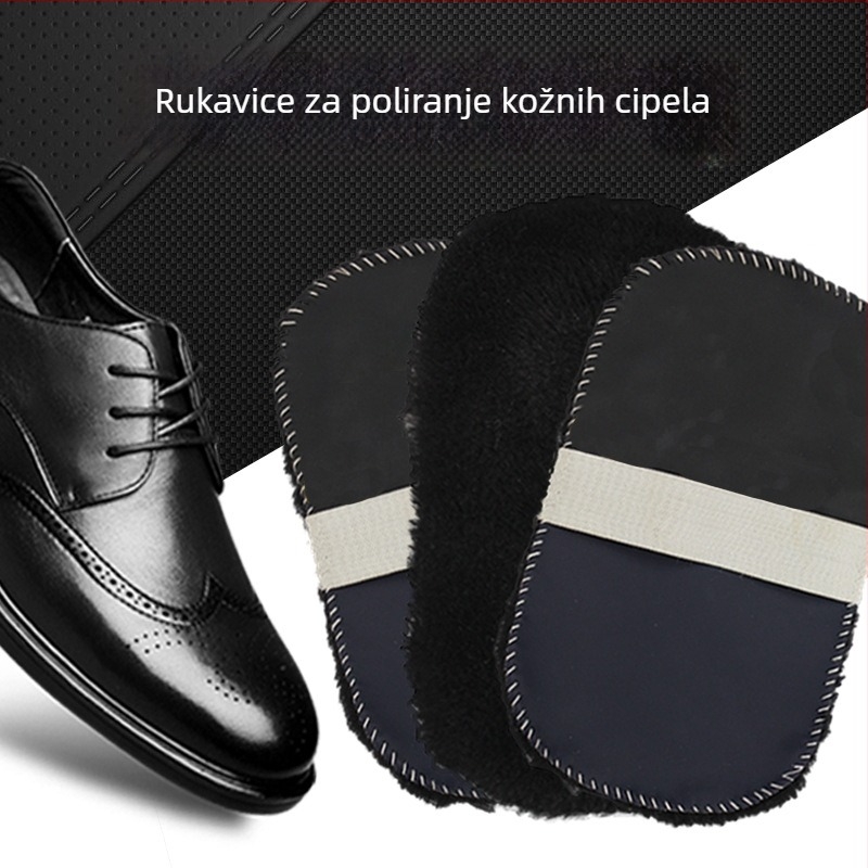 Rukavice za poliranje cipela – Višefunkcionalne rukavice za poliranje, pliš materijal, moderan minimalistički stil, Domain King