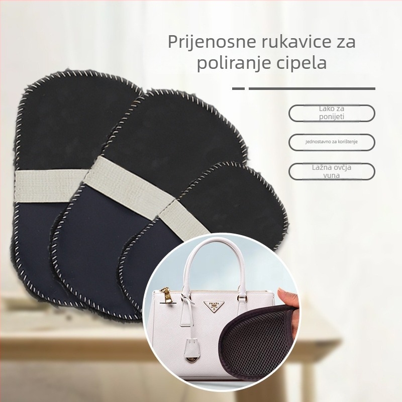 Rukavice za poliranje cipela – Višefunkcionalne rukavice za poliranje, pliš materijal, moderan minimalistički stil, Domain King