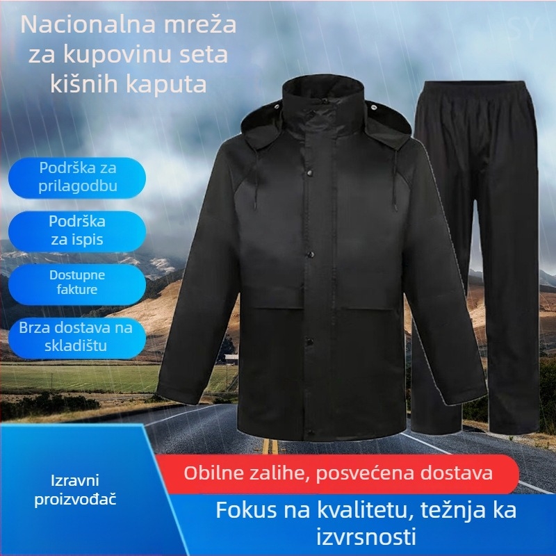 Kišono pončo za motocikl i električni bicikl | poliester tkanina | PVC vodootporni sloj | Artikal SY-08