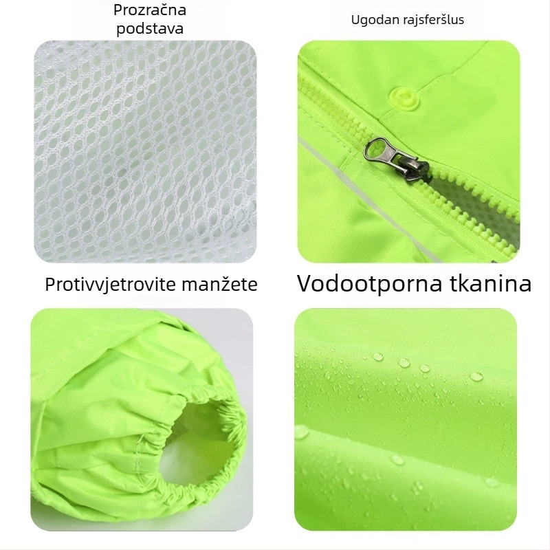 Kišono pončo za motocikl i električni bicikl | poliester tkanina | PVC vodootporni sloj | Artikal SY-08