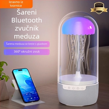 Bluetooth zvučnik u obliku meduze za kućnu upotrebu, kompaktna stolna dekoracija s dugim trajanjem baterije - Bluetooth 5.0, 5W, 100 Hz-20 kHz, 1000-1200 mAh, domet 10 m.