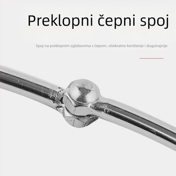 Sklopivi čelični dio mreže za ribolov sa čvrstim prstenom i debelim okvirom mreže, trokutasti dizajn, nosivost 10 kg