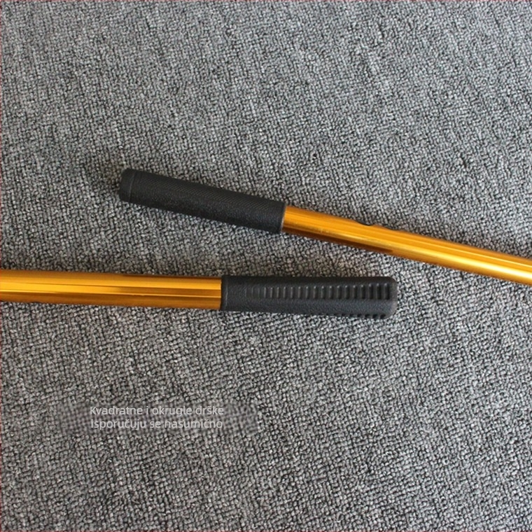 Troslojni teleskopni štap za mrežu za ribolov, od aluminijske legure, okrugla cijev, kompatibilan s harpunom za velike ribe