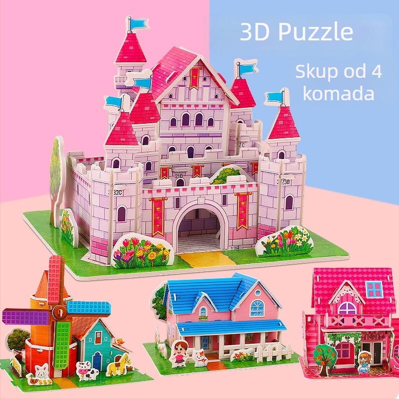 Xiao Meng 3D puzzle DIY za djecu | Plastika | Uzrast 7–14 godina | Unisex