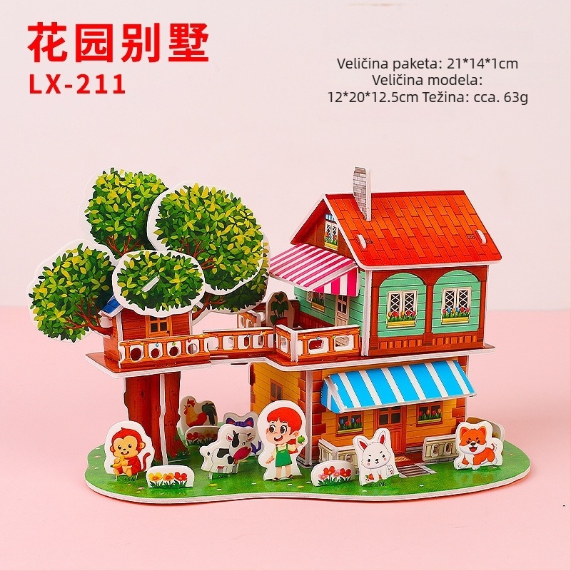 Xiao Meng 3D puzzle DIY za djecu | Plastika | Uzrast 7–14 godina | Unisex
