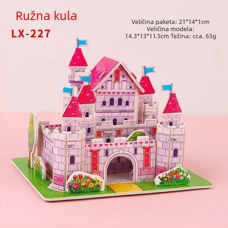 Xiao Meng 3D puzzle DIY za djecu | Plastika | Uzrast 7–14 godina | Unisex