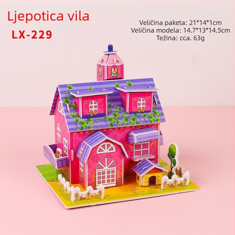 Xiao Meng 3D puzzle DIY za djecu | Plastika | Uzrast 7–14 godina | Unisex