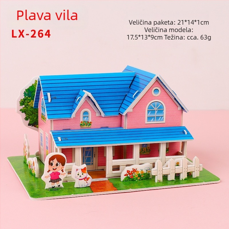 Xiao Meng 3D puzzle DIY za djecu | Plastika | Uzrast 7–14 godina | Unisex
