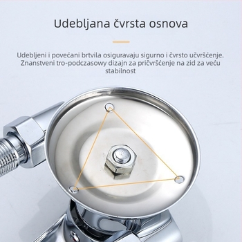 Mesing zidni kuhinjski faucet s keramičkim kartridž ventilom, topla i hladna voda, jednostruki dizajn