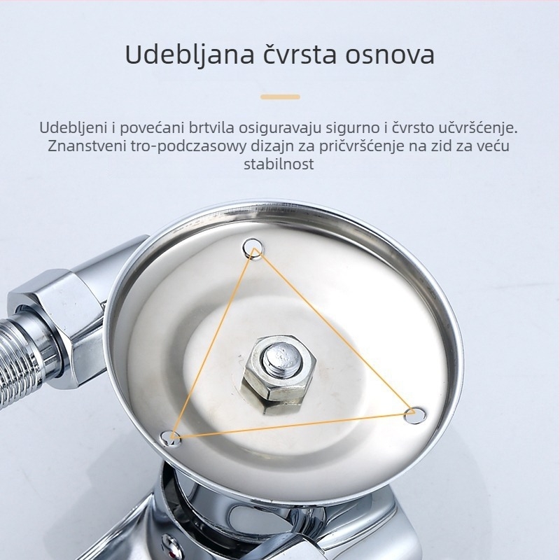 Mesing zidni kuhinjski faucet s keramičkim kartridž ventilom, topla i hladna voda, jednostruki dizajn