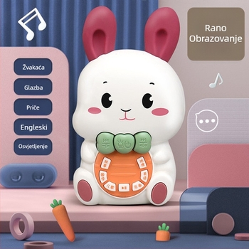Edukativni uređaj za priče i glazbu za bebe — na baterije, plastično kućište, bez memorije, za uzrast 0–3 godina