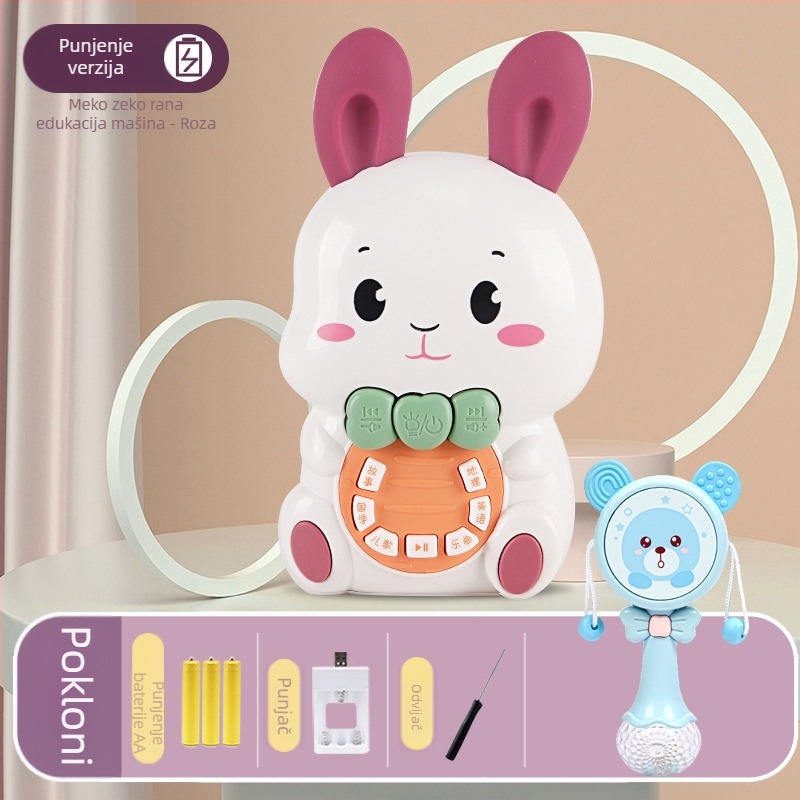 Edukativni uređaj za priče i glazbu za bebe — na baterije, plastično kućište, bez memorije, za uzrast 0–3 godina