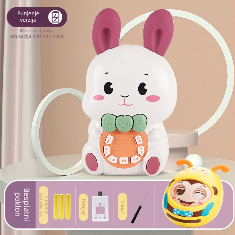 Edukativni uređaj za priče i glazbu za bebe — na baterije, plastično kućište, bez memorije, za uzrast 0–3 godina
