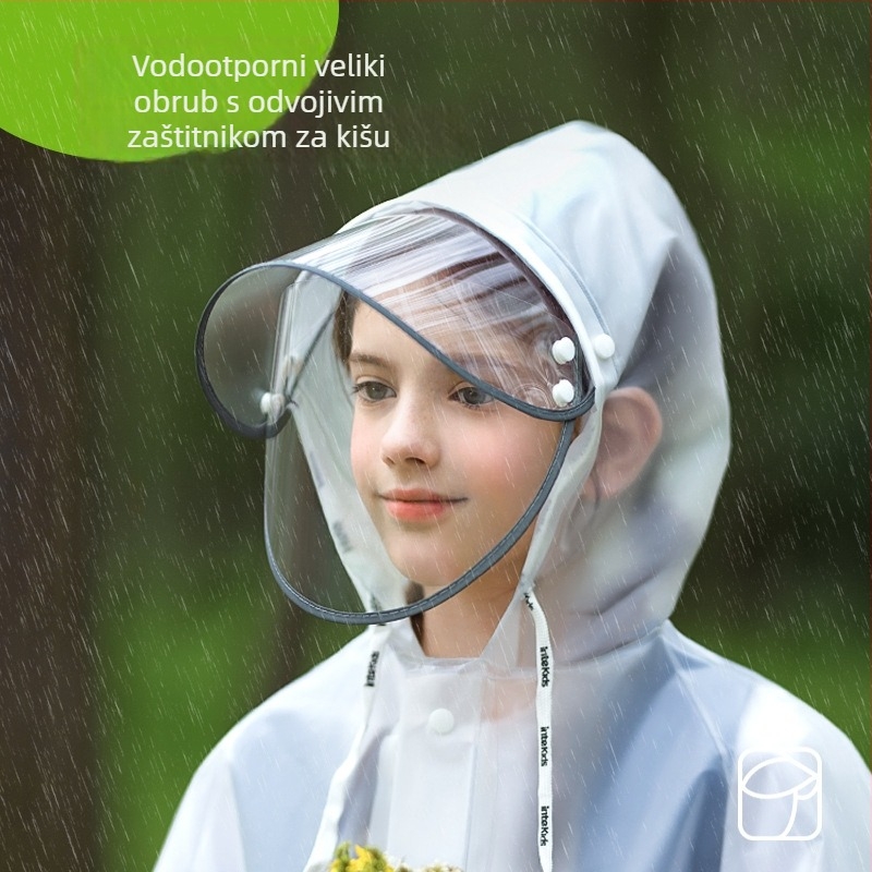 Dječji EVA kišna pončo, vodootporno, podijeljeni stil, potpuno pokrivanje tijela, lagano 0.35 kg