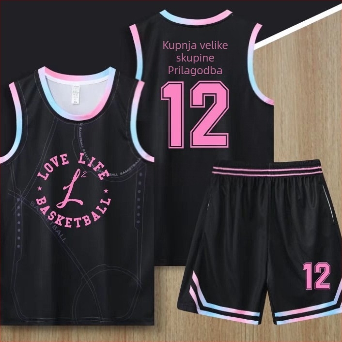 Košarkaški komplet uniforme – unisex, tkanina od bambus vlakna (100% poliester), podstava od bambus vlakna (100% poliester), sve sezone, odrasli