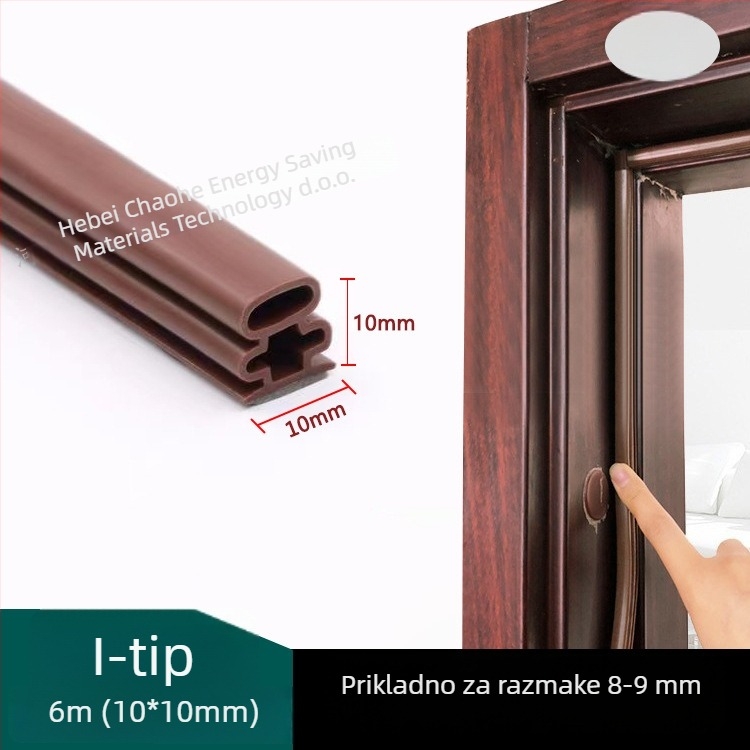 I-oblik samoljepljiva brtvena traka za vrata, otporna na habanje i starenje, otporna na vjetar i toplinska izolacija.