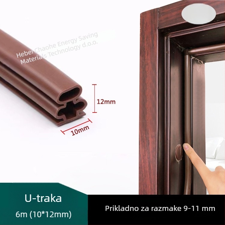 I-oblik samoljepljiva brtvena traka za vrata, otporna na habanje i starenje, otporna na vjetar i toplinska izolacija.