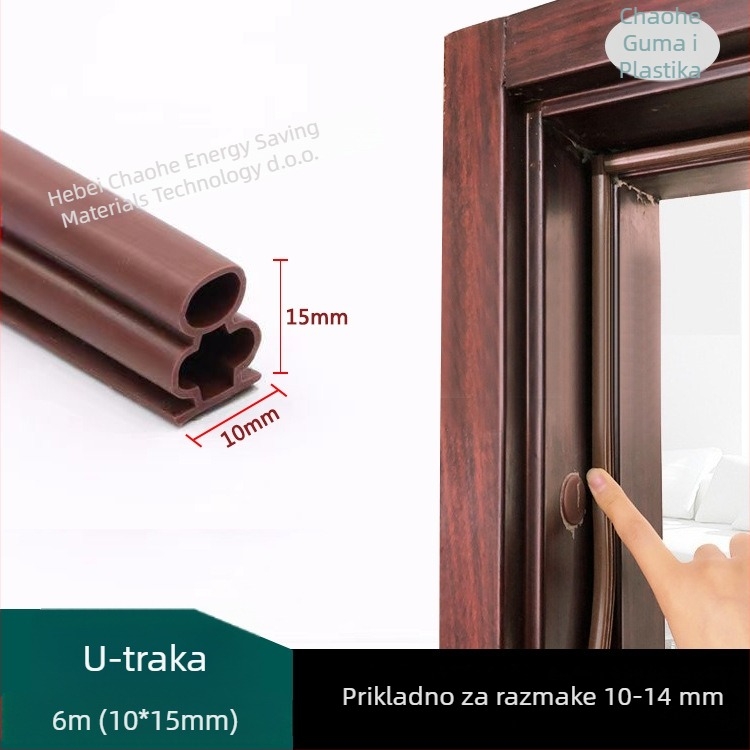 I-oblik samoljepljiva brtvena traka za vrata, otporna na habanje i starenje, otporna na vjetar i toplinska izolacija.